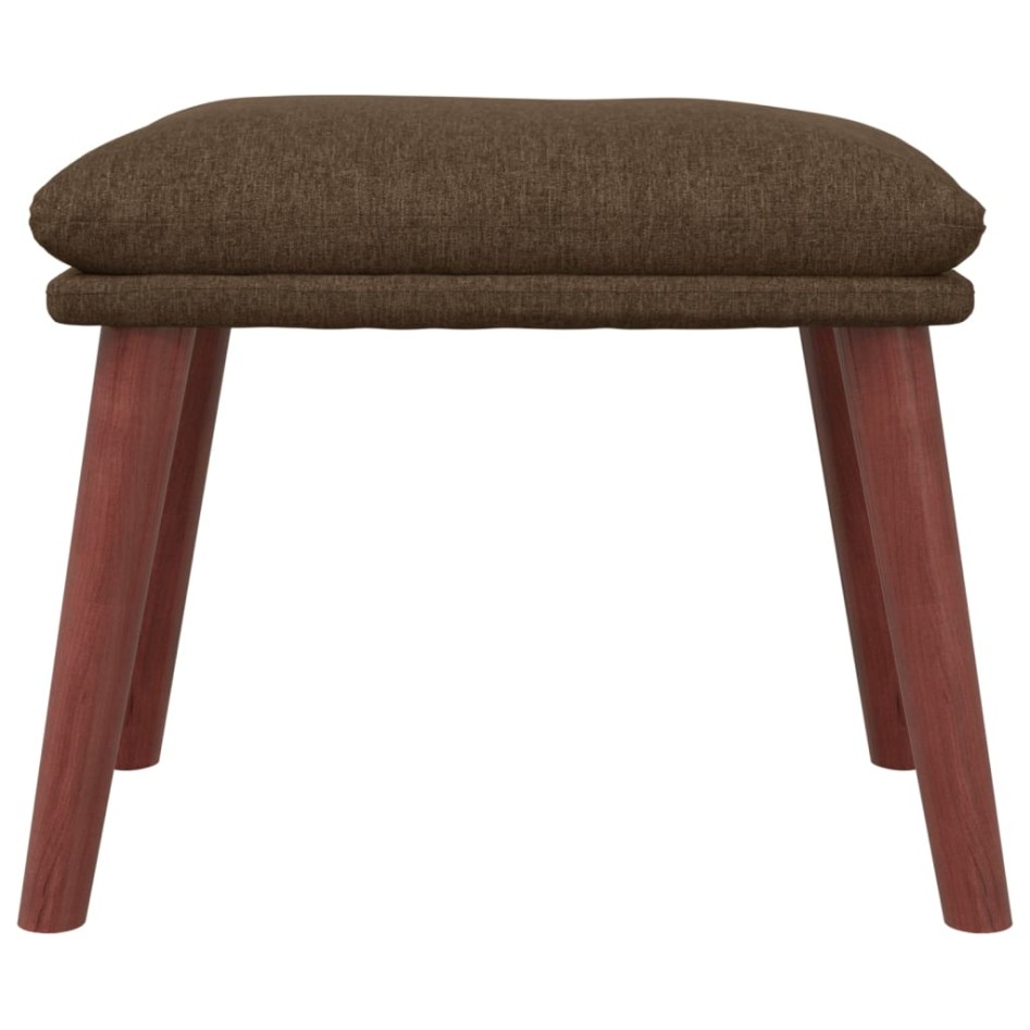 Reposapiés de tela marrón 45x29,5x35