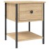 Mesita de noche madera de ingeniería roble Sonoma 34x35,5x45