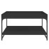 Mesa de centro madera de ingeniería y hierro negro 80x80x45