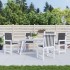 Cojín silla jardín respaldo bajo 4 uds tela Oxford
