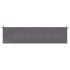 Cojín de banco de jardín tela Oxford gris antracita 200x50x3