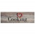 Alfombra de cocina lavable terciopelo cooking gris 60x180