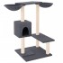 Rascador para gatos con postes gris oscuro 82