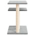 Postes rascadores para gatos con plataformas gris claro 62,5