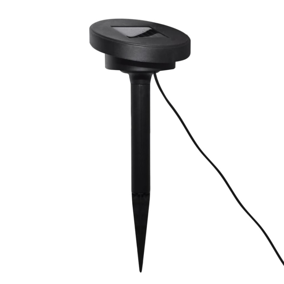 Lámparas de jardín LED con anclajes y paneles solares 6