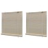 Estor enrollable de bambú natural 2 unidades 120x160