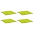 Cojines de silla de jardín 4 uds tela Oxford verde 50x50x3