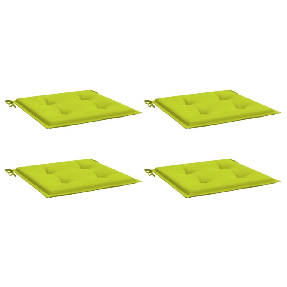 Cojines de silla de jardín 4 uds tela Oxford verde 50x50x3