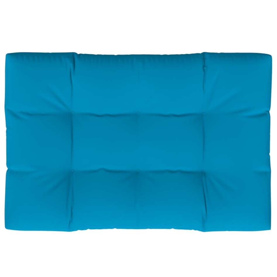 Cojín para sofá de palets de tela azul 120x80x12