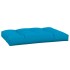 Cojín para sofá de palets de tela azul 120x80x12