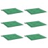 Cojines de silla de jardín 6 uds tela Oxford verde 50x50x3