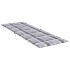 Cojín de tumbona de tela Oxford a cuadros gris 186x58x3