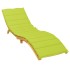 Cojín de tumbona de tela Oxford verde claro 200x70x3