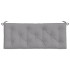 Cojín de banco de jardín tela Oxford gris 120x50x7