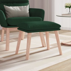 Reposapiés de tela verde oscuro 45x29,5x35