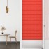 Paneles de pared 12 uds cuero sintético rojo 90x15 cm 1,62