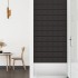 Paneles de pared 12 uds cuero sintético negro 90x15 cm 1,62