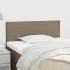 Cabecero de tela gris taupe 80x5x78/88