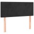 Cabecero de terciopelo negro 80x5x78/88