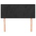Cabecero de terciopelo negro 80x5x78/88