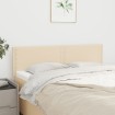 Cabeceros 2 unidades tela color crema 72x5x78/88 cm
