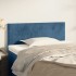Cabecero de terciopelo azul 100x5x78/88