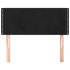 Cabecero de terciopelo negro 100x5x78/88