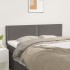 Cabeceros 2 unidades cuero sintético gris 72x5x78/88