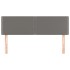 Cabeceros 2 unidades cuero sintético gris 72x5x78/88