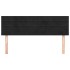 Cabeceros 2 unidades terciopelo negro 72x5x78/88