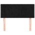 Cabecero de terciopelo negro 80x5x78/88