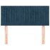 Cabecero de terciopelo azul oscuro 80x5x78/88
