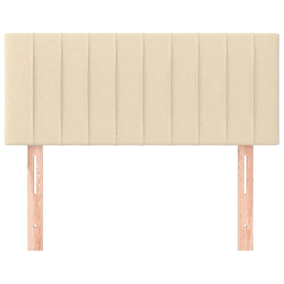 Cabecero de tela color crema 90x5x78/88