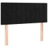 Cabecero de terciopelo negro 100x5x78/88