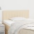 Cabecero de tela color crema 100x5x78/88