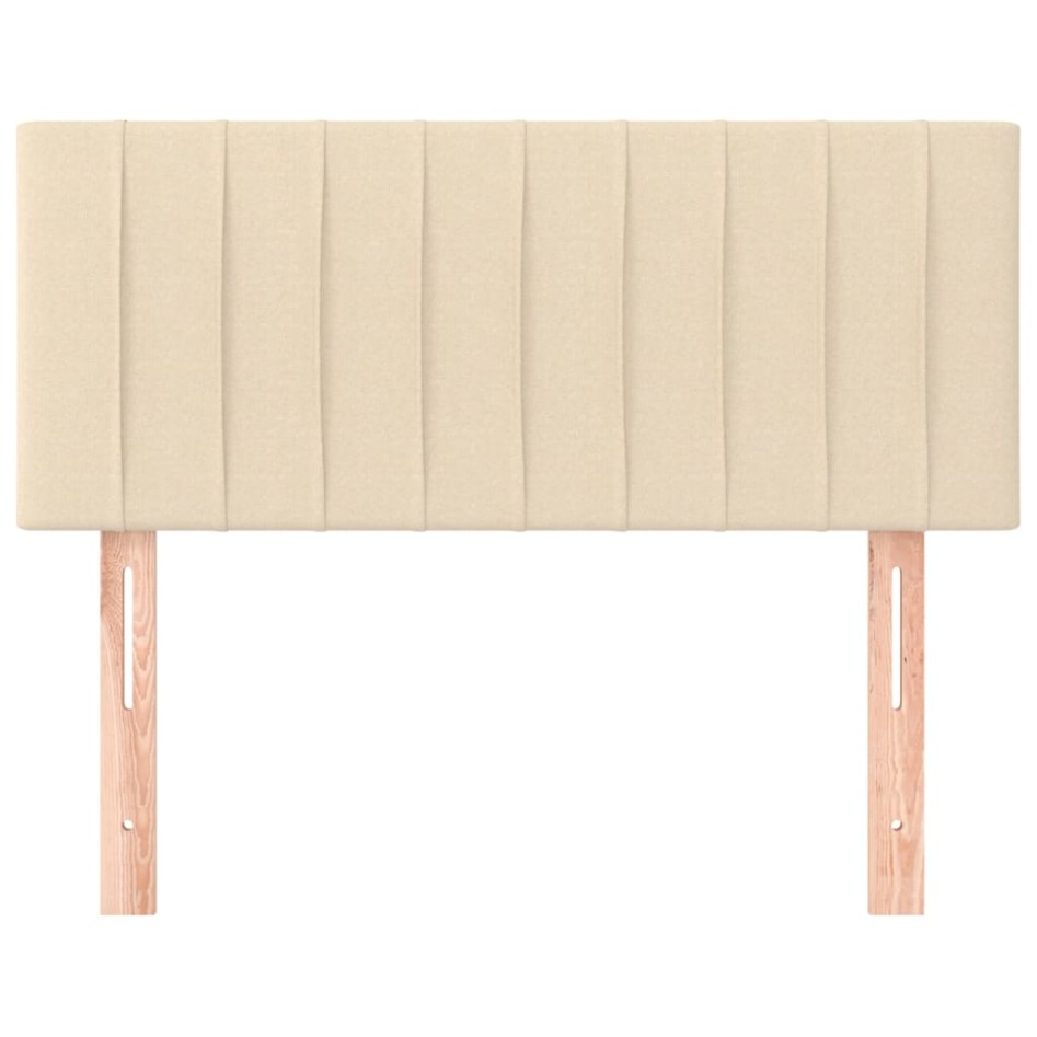 Cabecero de tela color crema 100x5x78/88