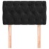 Cabecero de terciopelo negro 80x7x78/88