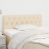 Cabecero de tela color crema 90x7x78/88