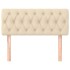 Cabecero de tela color crema 90x7x78/88