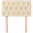 Cabecero de tela color crema 80x7x78/88