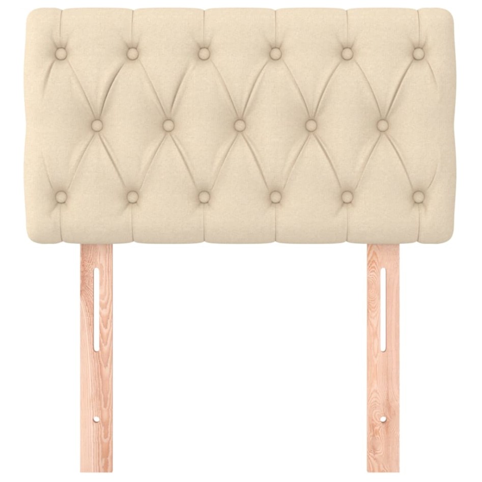 Cabecero de tela color crema 80x7x78/88