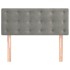 Cabecero de terciopelo gris claro 90x5x78/88