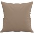 Cojines decorativos 2 uds cuero sintético capuchino 40x40