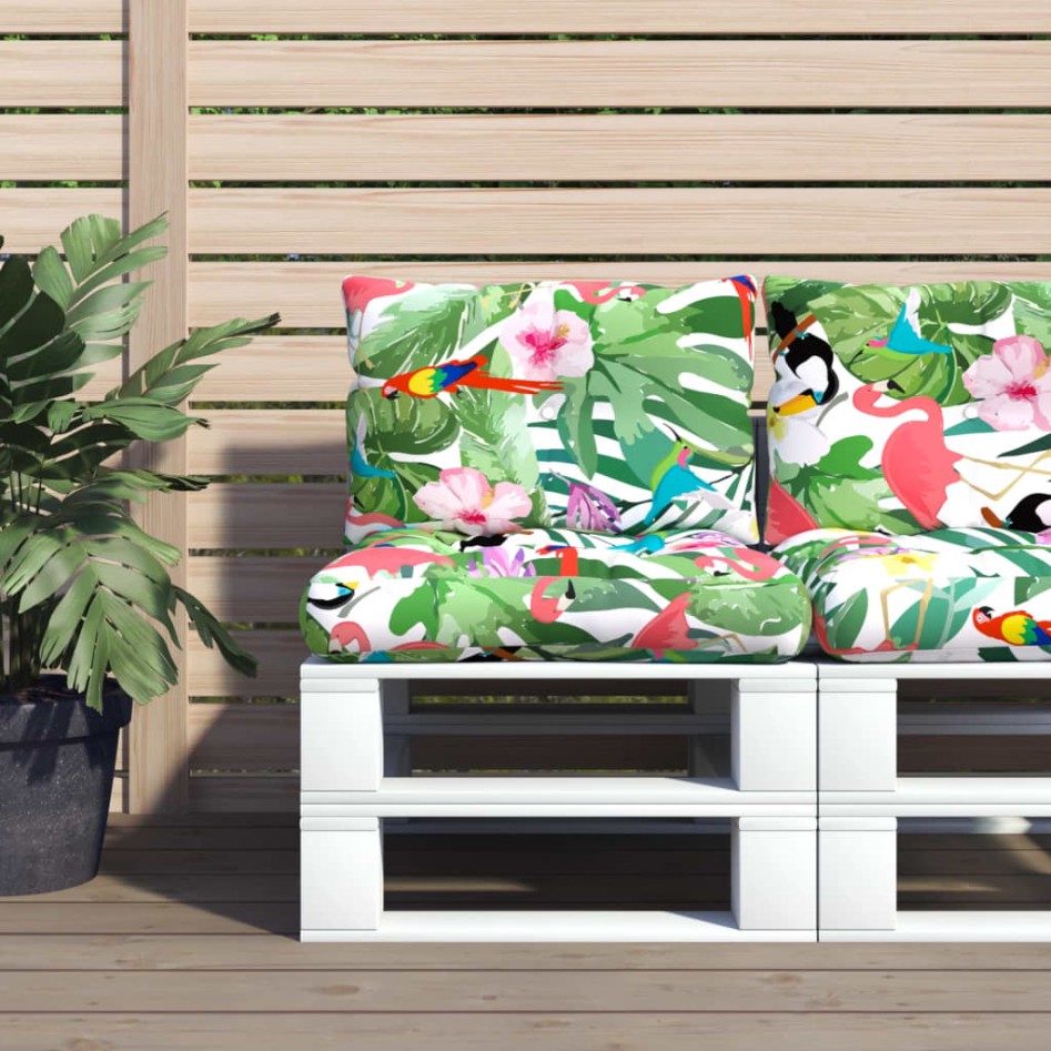 Cojines para palés 2 unidades tela Oxford