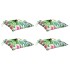 Cojines para silla 4 uds tela Oxford multicolor 50x50x7