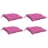 Cojines de silla de jardín 4 uds tela Oxford rosa 50x50x7