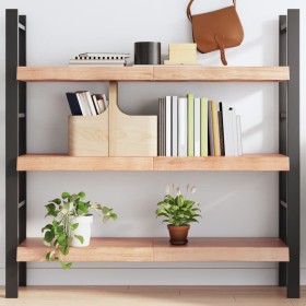 Estante pared madera roble tratada marrón claro 120x30x(2-6)