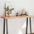 Tablero mesa madera tratada borde natural marrón