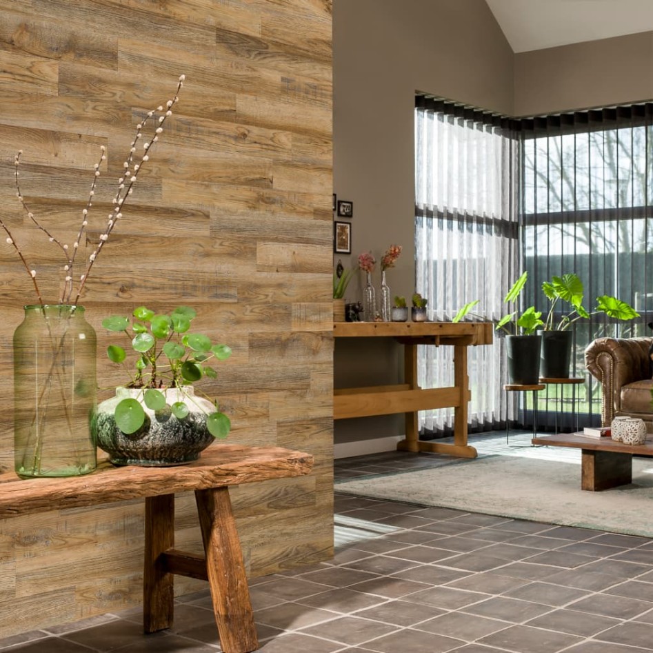 WallArt Tablones de aspecto madera roble reciclado vintage
