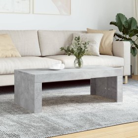 Mesa de centro madera de ingeniería gris hormigón 102x50x36